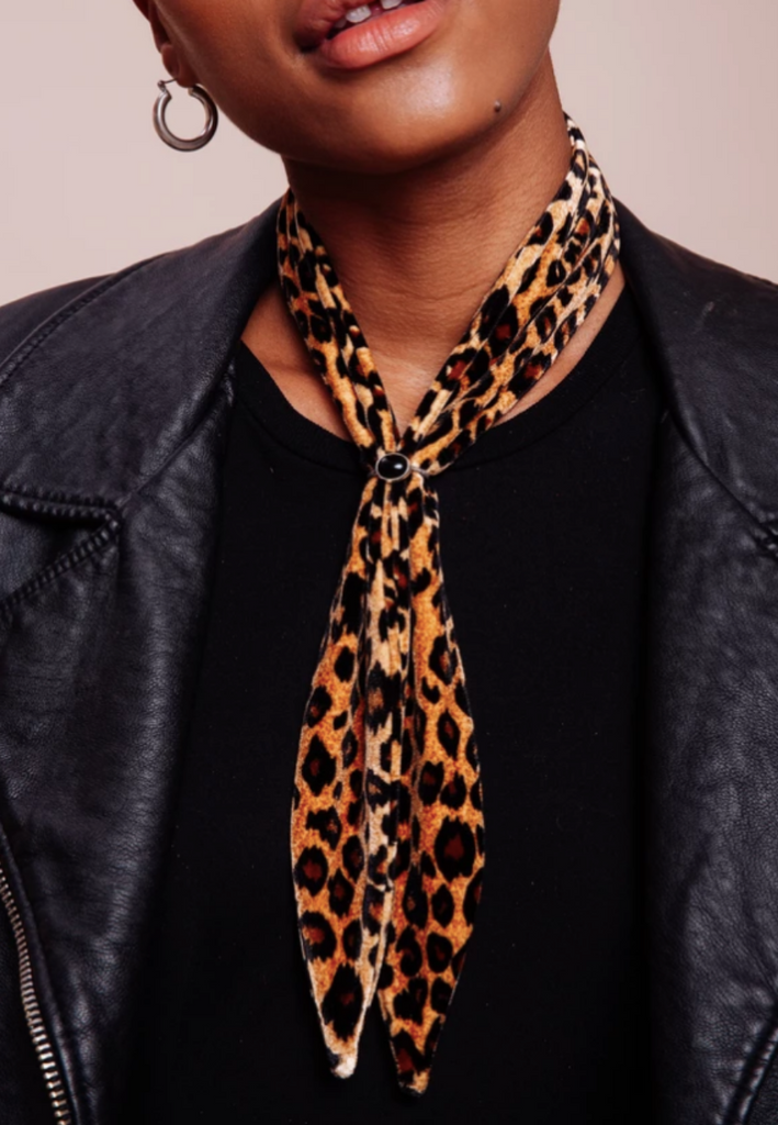 Leopard Scarf Tie