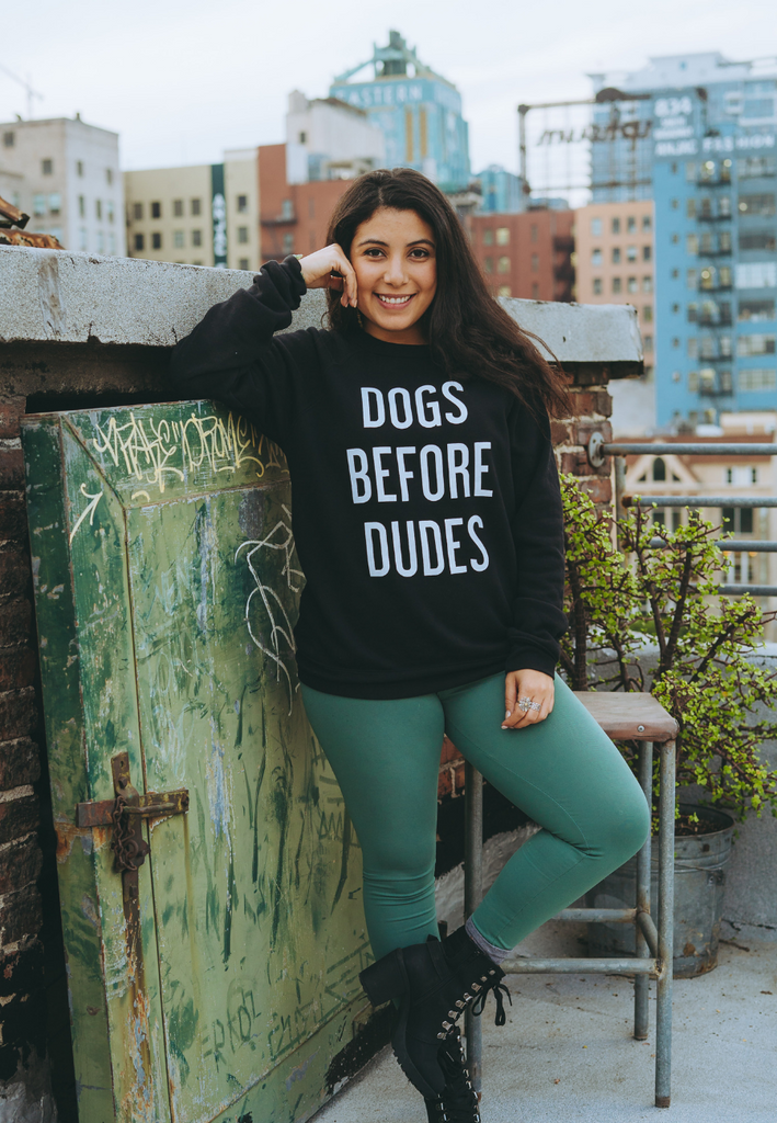 Dogs before dudes sweatshirt online